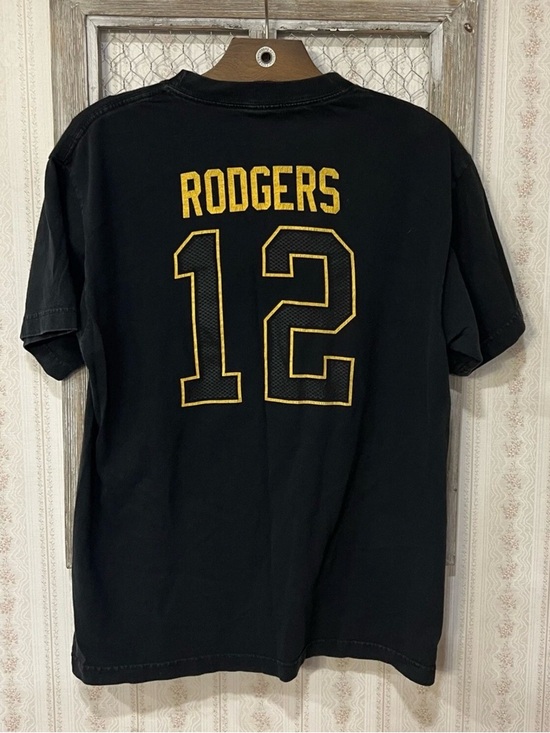 Packers Black Tee with Gold Logo and "12" - Picture 2 of 4